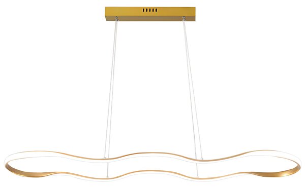 Toolight Toolight, stropné svietidlo 120cm, 24W, 3000K, LHJ027-CP, zlatá lesklá, OSW-50012