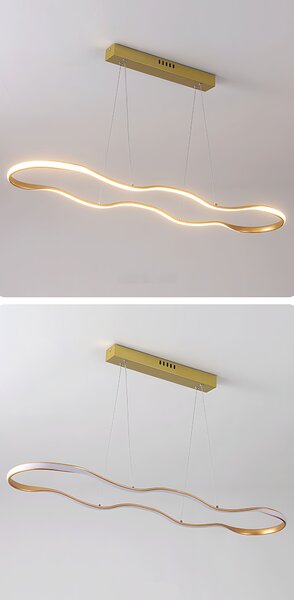 Toolight Toolight, stropné svietidlo 120cm, 24W, 3000K, LHJ027-CP, zlatá lesklá, OSW-50012