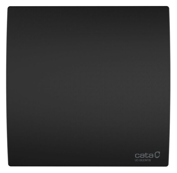 Cata Cata, SILENTIS UC 10 TIMER kúpeľňový ventilátor axiálny s časovačom, 8W, potrubie 100mm, čierna, 01222100