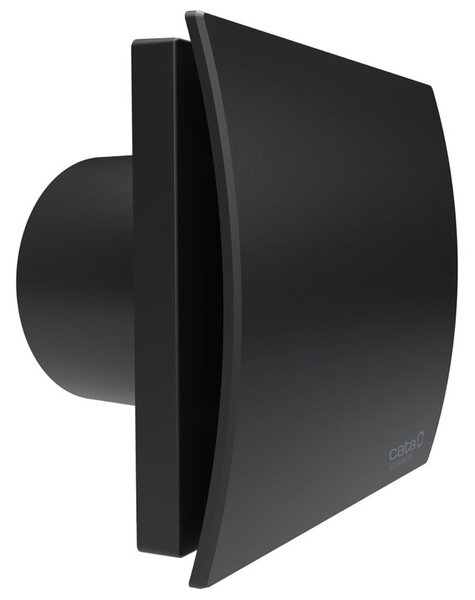 Cata Cata, SILENTIS UC 10 TIMER kúpeľňový ventilátor axiálny s časovačom, 8W, potrubie 100mm, čierna, 01222100