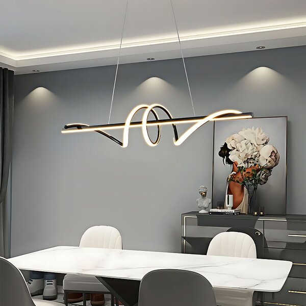 Toolight Toolight, LED stropné svietidlo 120cm, 50W, 3000K, LHJ023-CP, čierna matná, OSW-50011