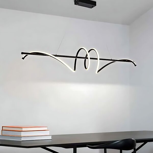 Toolight Toolight, LED stropné svietidlo 120cm, 50W, 3000K, LHJ023-CP, čierna matná, OSW-50011