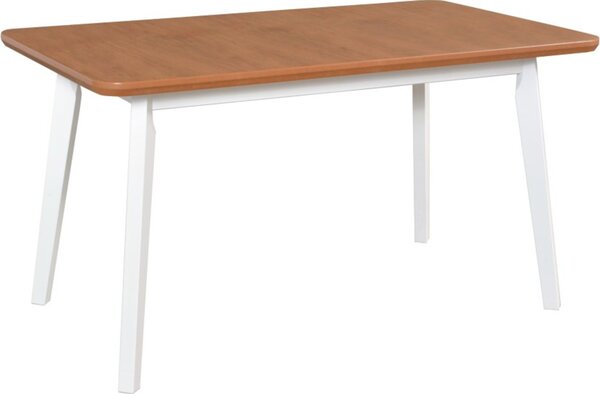 MEBLINE Stôl OSLO 7 80x140/180 dubová dyha / biely