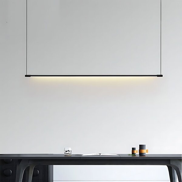 Toolight Toolight, LED závesné osvetlenie 120cm, 15W, 3000K, LHJ031-CP, čierna matná, OSW-50014