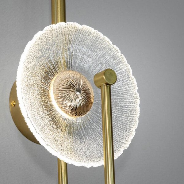 Toolight Toolight, LED nástenné svietidlo 53x18cm, 3W, 3000K, LHJ072-W, zlatá matná, OSW-50032