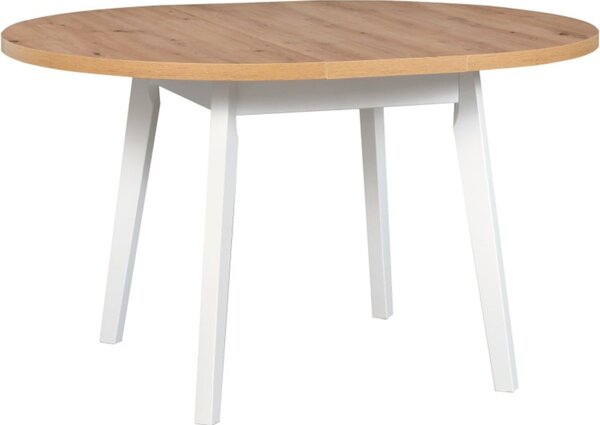 MEBLINE Stôl OSLO 3 L 100x100/130 grandson laminát / biely