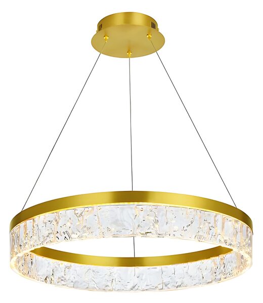 Toolight Toolight, LED závesné osvetlenie 50cm, 31W, 3000K, LHJ046-CP, zlatá lesklá, OSW-50021