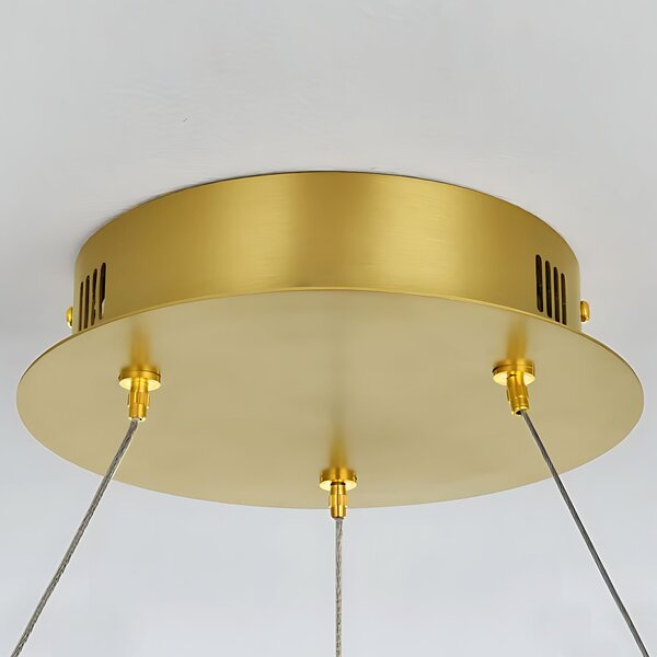 Toolight Toolight, LED závesné osvetlenie 80cm, 50W, 3000K, LHJ047-CP, zlatá lesklá, OSW-50022