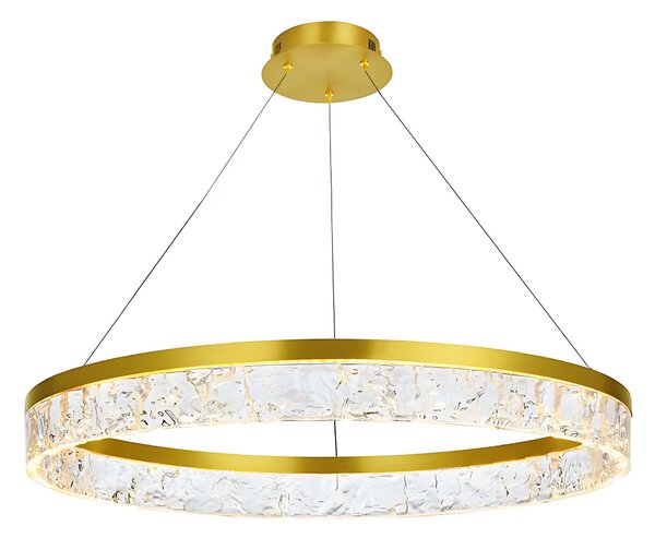 Toolight Toolight, LED závesné osvetlenie 80cm, 50W, 3000K, LHJ047-CP, zlatá lesklá, OSW-50022