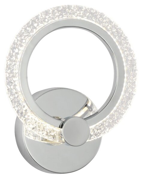 Toolight Toolight, LED nástenné svietidlo 22x19cm, 8W, 3000K, LHJ067-W, chrómová, OSW-60035