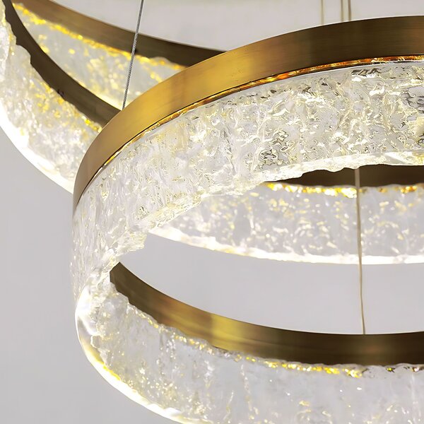 Toolight Toolight, LED závesné osvetlenie 60cm, 60W, 3000K, LHJ049-CP2, zlatá, OSW-60028