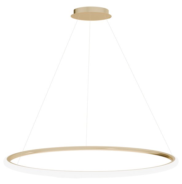 Toolight Toolight, LED závesné svietidlo 60cm, 37W, 3000K, LHJ002-CP, zlatá lesklá, OSW-60000