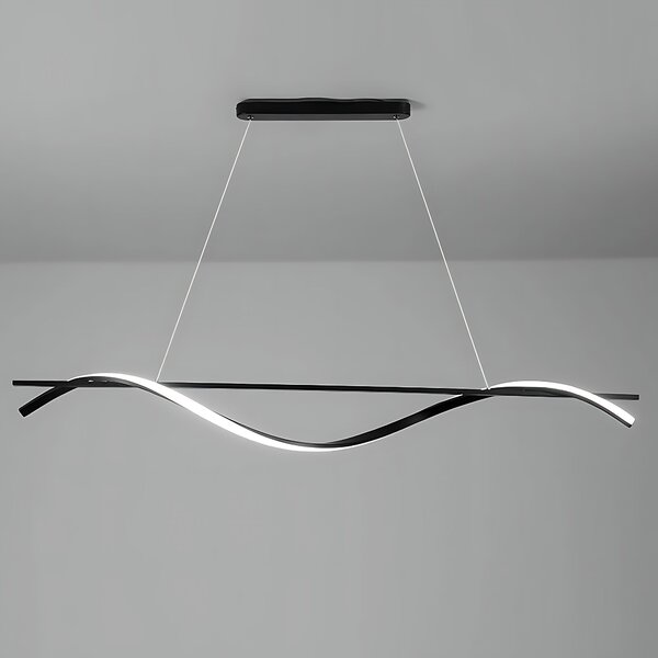 Toolight Toolight, LED závesná lampa 120cm, 27W, 3000K, LHJ019-CP, čierna, OSW-50004