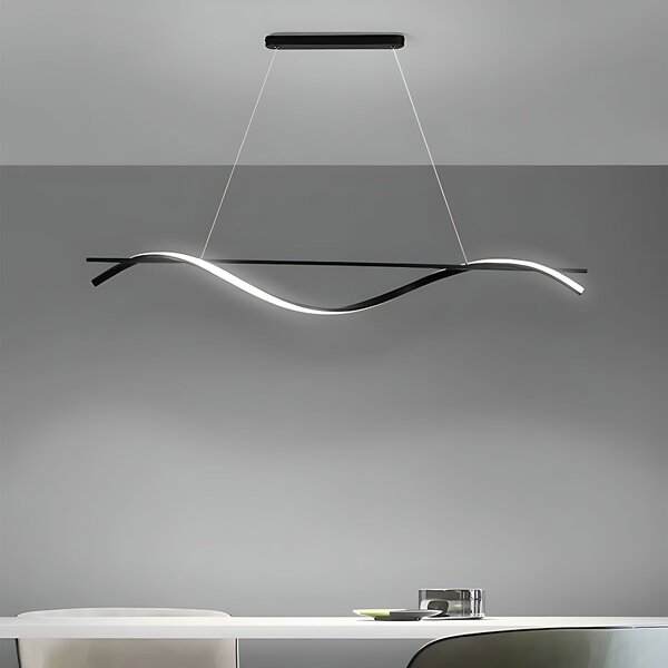 Toolight Toolight, LED závesná lampa 120cm, 27W, 3000K, LHJ019-CP, čierna, OSW-50004