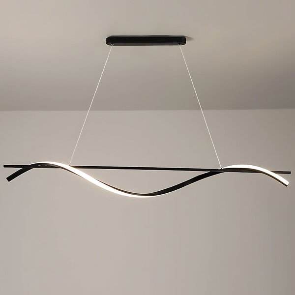 Toolight Toolight, LED závesná lampa 120cm, 27W, 3000K, LHJ019-CP, čierna, OSW-50004