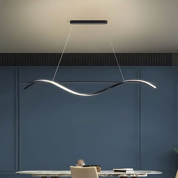 Toolight Toolight, LED závesná lampa 120cm, 27W, 3000K, LHJ019-CP, čierna, OSW-50004