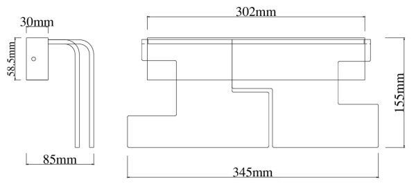 MAXLIGHT W0442 - LED nástenné svietidlo EVEREST LED/7W/230V hnedá