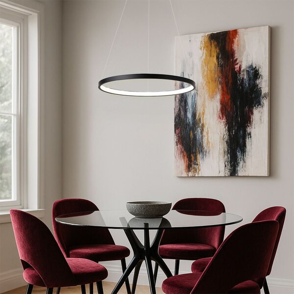 Toolight Toolight, LED stropné svietidlo 40cm, 24W, 3000K, LHJ011-CP, čierna, OSW-60006