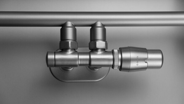 Deante Silia, kúpeľňový radiátor 500x1570 mm, 586W, brúsená oceľ, DEA-AGI_FG51
