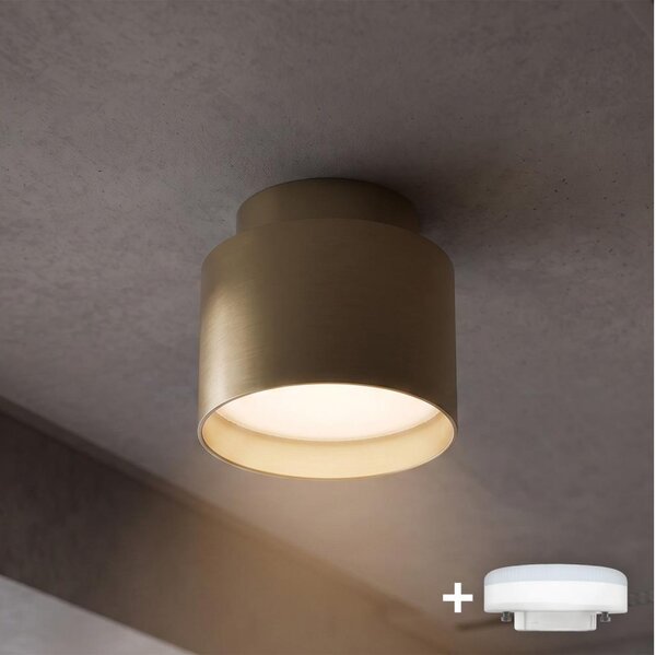 BRILAGI - LED bodové svietidlo BACKLIT 1xGX53/15W/230V + LED/3W pr. 8 cm zlaté