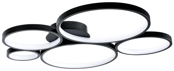 Toolight Toolight, LED stropné svietidlo 63x61cm, 45W, 4000K, 2500lm, APP1911-C, čierna matná, OSW-66059