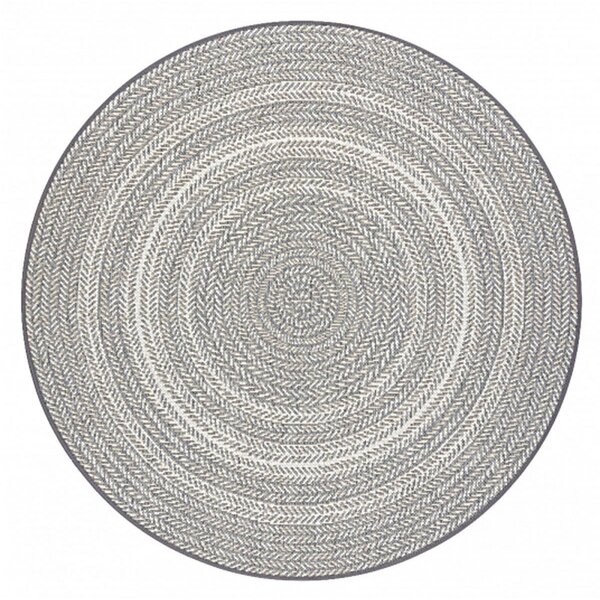 Kusový koberec Boho sivý kruh 120cm