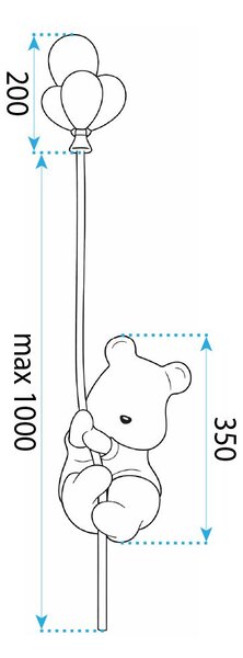 Toolight Rea, NÁSTENNÉ SVIETIDLO MEDVEĎ G170-W LINE, OSW-07810