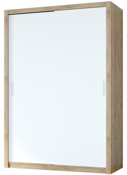 MEBLINE Skriňa s posuvnými dverami VISTA 150 dub artisan / biela