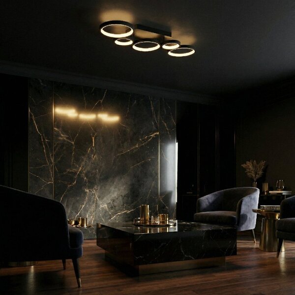 Toolight Toolight, LED stropné svietidlo, 35W, 4000K, 2000lm, APP1913-C, čierna, OSW-66060
