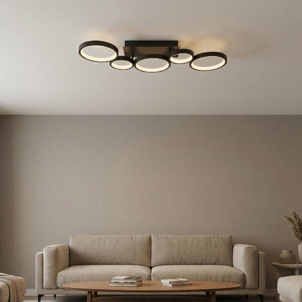 Toolight Toolight, LED stropné svietidlo, 35W, 4000K, 2000lm, APP1913-C, čierna, OSW-66060