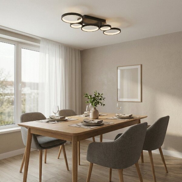 Toolight Toolight, LED stropné svietidlo, 35W, 4000K, 2000lm, APP1913-C, čierna, OSW-66060