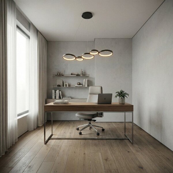 Toolight Toolight, LED stropné svietidlo 85cm, 35W, 4000K, 2000lm, APP1923-CP, čierna, OSW-66065