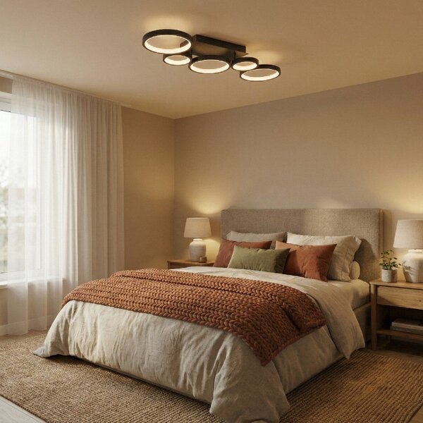 Toolight Toolight, LED stropné svietidlo, 35W, 4000K, 2000lm, APP1913-C, čierna, OSW-66060