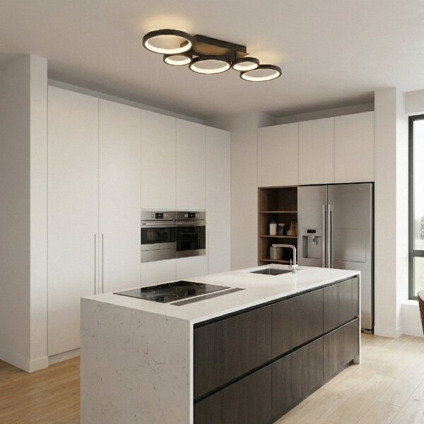 Toolight Toolight, LED stropné svietidlo, 35W, 4000K, 2000lm, APP1913-C, čierna, OSW-66060