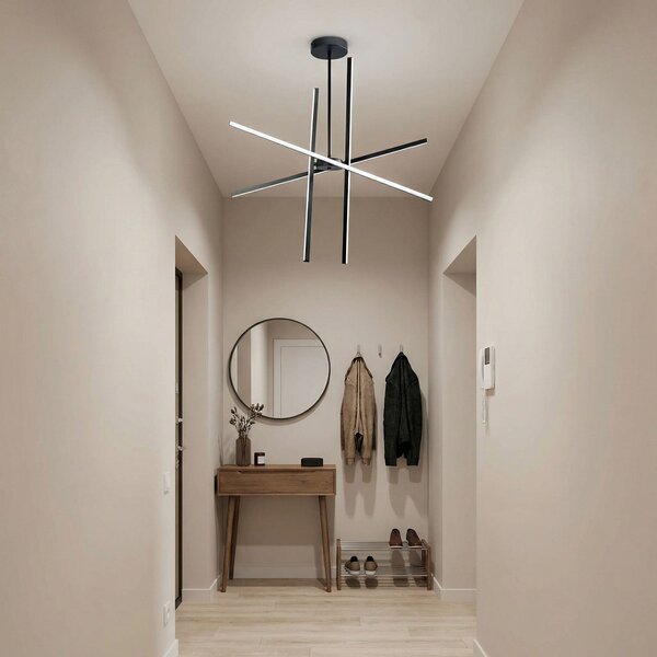 Toolight Toolight, LED stropné svietidlo, 40W, 4000K, 2000lm, APP1929-CP, čierna, OSW-66068
