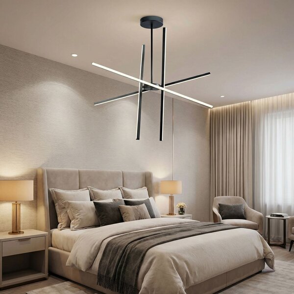 Toolight Toolight, LED stropné svietidlo, 40W, 4000K, 2000lm, APP1929-CP, čierna, OSW-66068