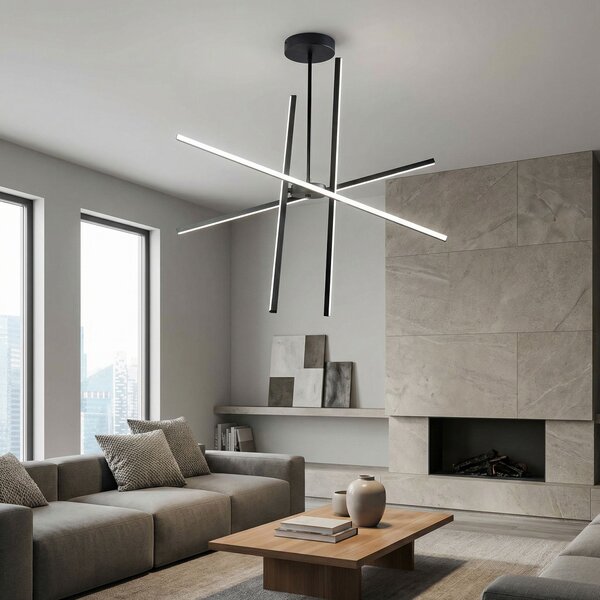 Toolight Toolight, LED stropné svietidlo, 40W, 4000K, 2000lm, APP1929-CP, čierna, OSW-66068