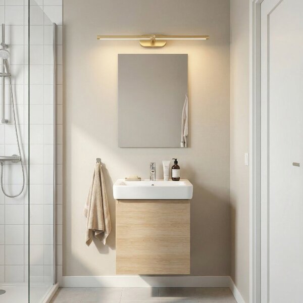 Toolight Toolight, LED nástenné svietidlo 60cm, 13W, 4000K, 1000lm, APP1893-1W, zlatá matná, OSW-66048