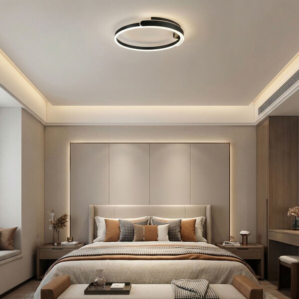 Toolight Toolight, LED stropné svietidlo 50cm, 35W, 4000K, 2000lm, APP1925-C, čierna, OSW-66066