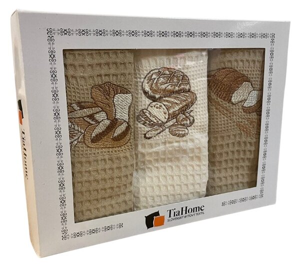 Utierky na riad vaflové Bread 40x60cm 3ks TiaHome