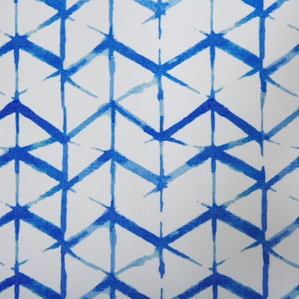 Poťah na záhradné ležadlo biela modrá polyester 133 x 44 cm geometrický vzor sada 2 kusov náhradné poťahy moderný štýl záhrada