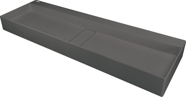 Deante Blur, granitové umývadlo na dosku 1200x400x120 mm, antracitová metalíza, DEA-CQB_TU2S