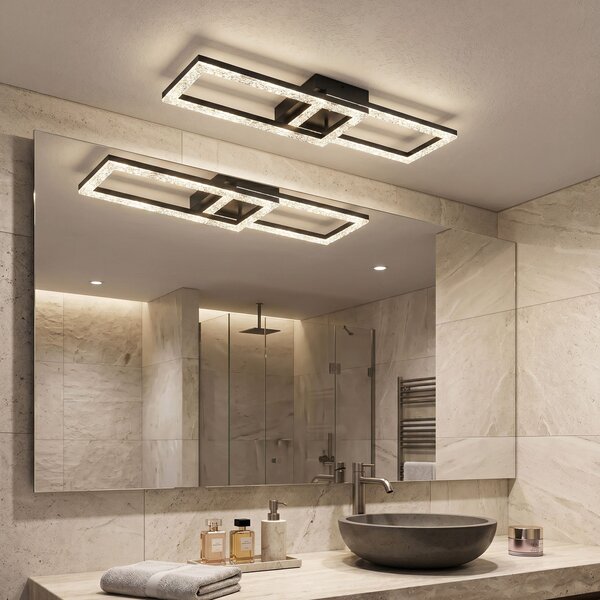 Toolight Toolight, stropné LED svietidlo 610x200 mm, 12W, 4000K, 1000lm, čierna matná, G155-C, OSW-06409