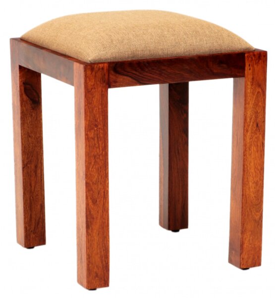 Taburet Rami s poťahom 40x45x40 indický masív palisander