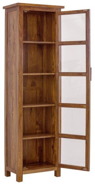 Vitrína Rami 60x180x45 indický masív palisander