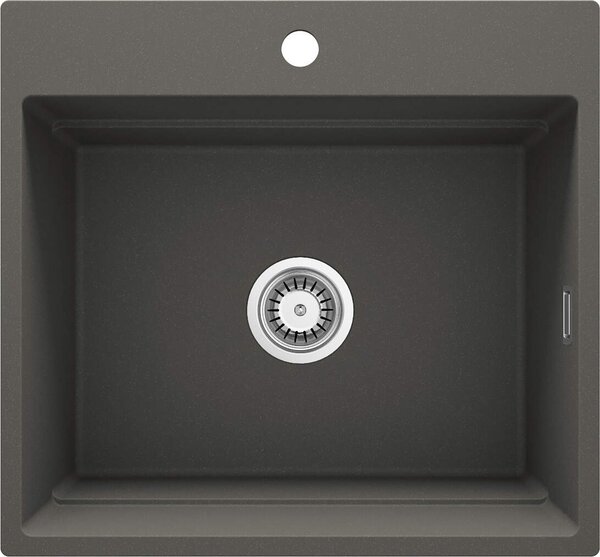 Deante Magnetic, 1-komorový granitový drez 560x520x220mm, antracitová metalíza, DEA-ZRM_T10A