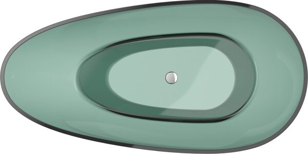 Mexen Glass, voľne stojaca vaňa 170 x 85 cm, zelená, 58061708511