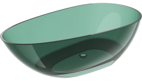 Mexen Glass, voľne stojaca vaňa 170 x 85 cm, zelená, 58061708511
