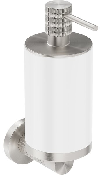 Mexen Triv, nástenný dávkovač mydla, biela / brúsená oceľ, 70A33058-97W