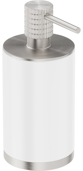 Mexen Triv, nástenný dávkovač mydla, biela / brúsená oceľ, 70A33059-97W